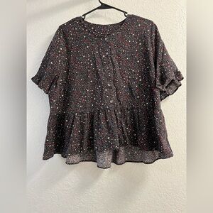 Madewell flowy button up top